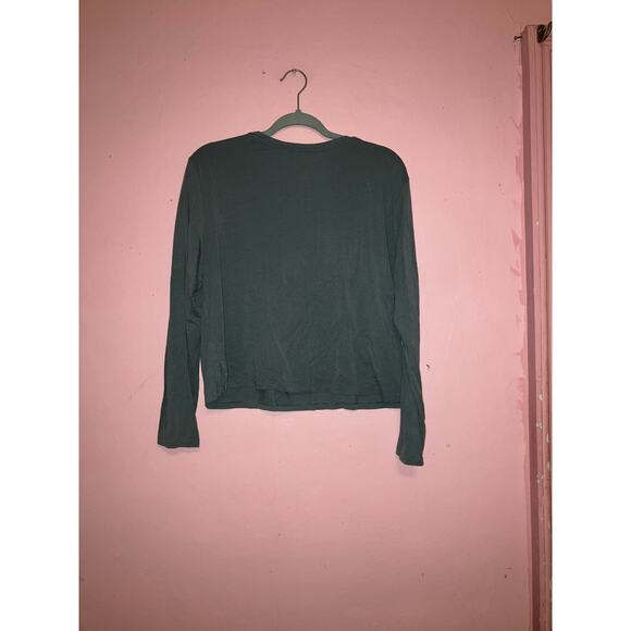Girlfriend collective greyish green long sleeve comfy top size large - Picture 3 of 3